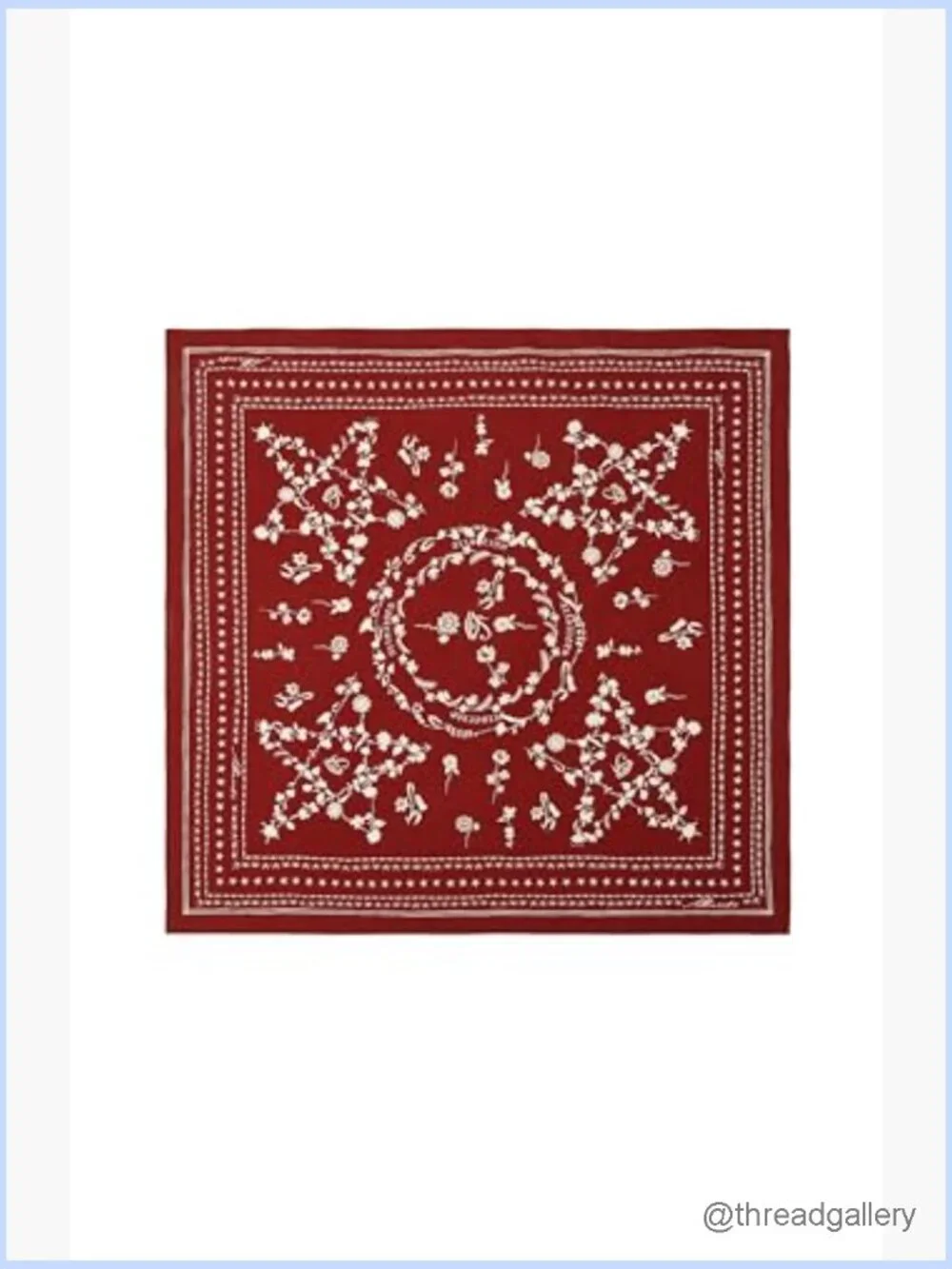 Fleur De Lis Cotton Bandana - Lightweight Fashion Scarf